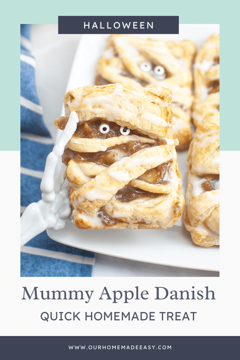 Halloween Mummy Apple Danish Hero