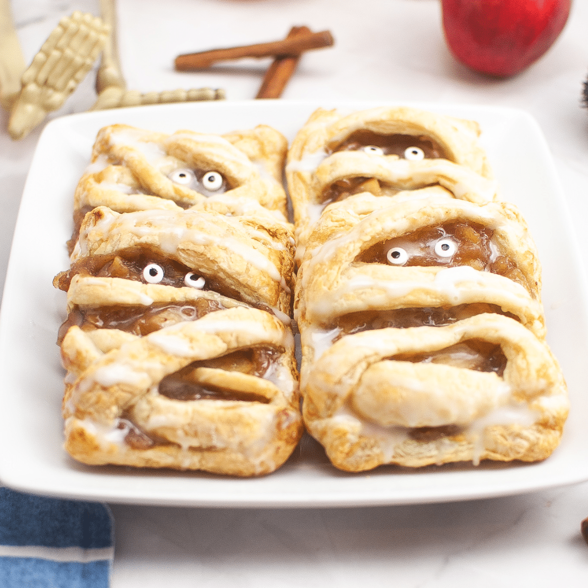 Halloween Mummy Apple Danish