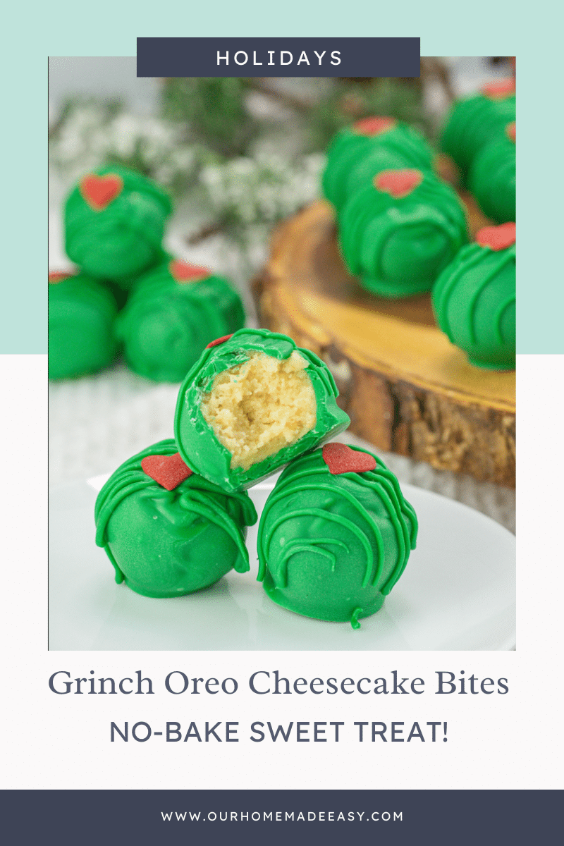 Oreo Christmas Balls Grinch Cheesecake Pin