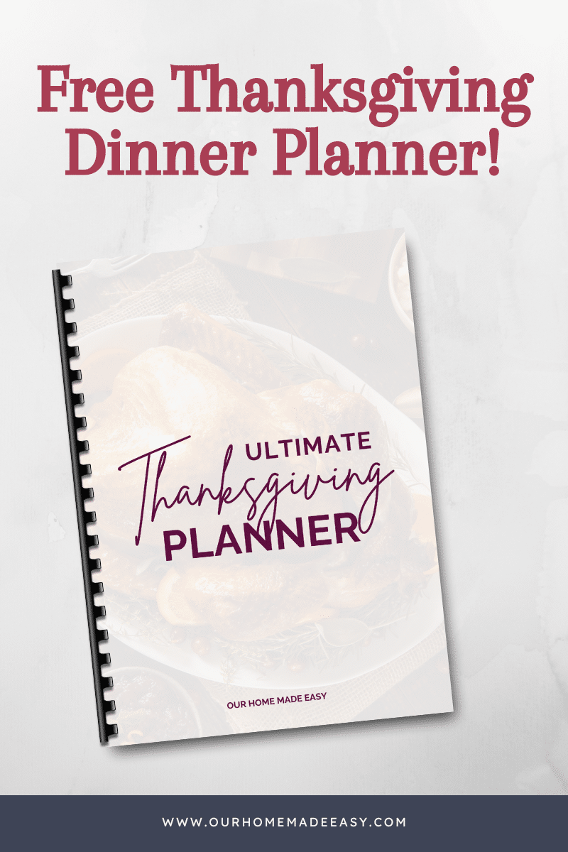 free thanksgiving planner menu printable image