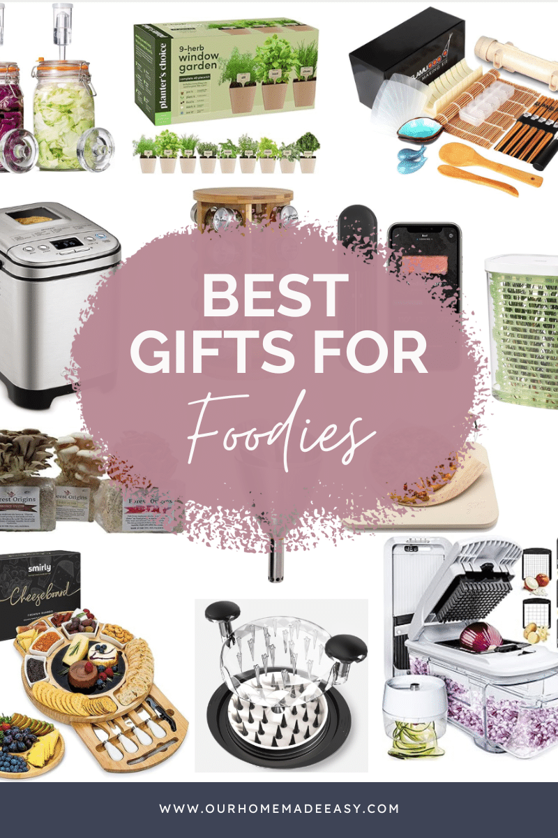 Foodie gift ideas product collage