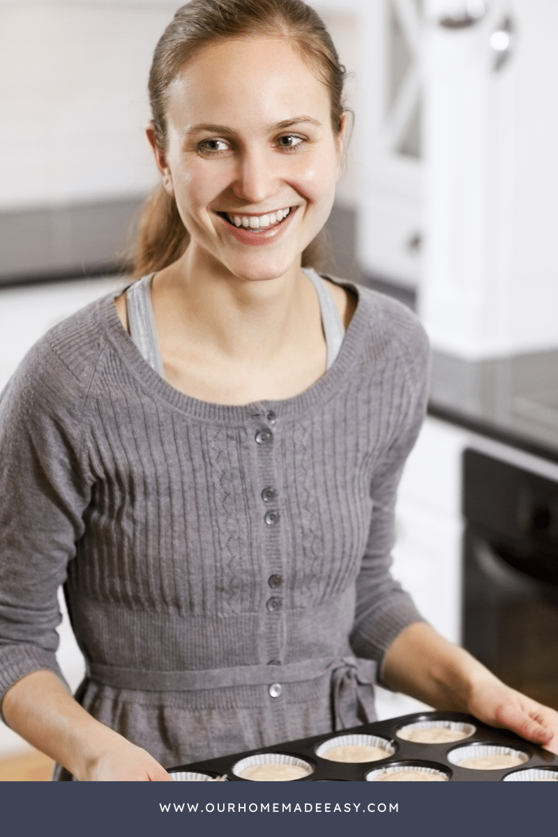 gift ideas for bakers woman standing at oven