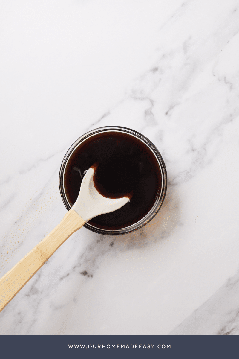 molasses and water in small bowl