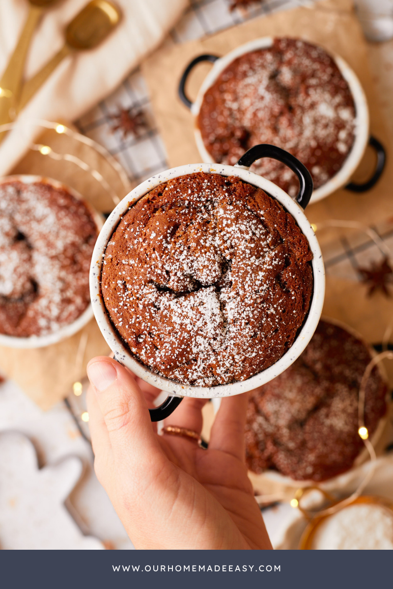 Gingerbread Pudding Cake Finished