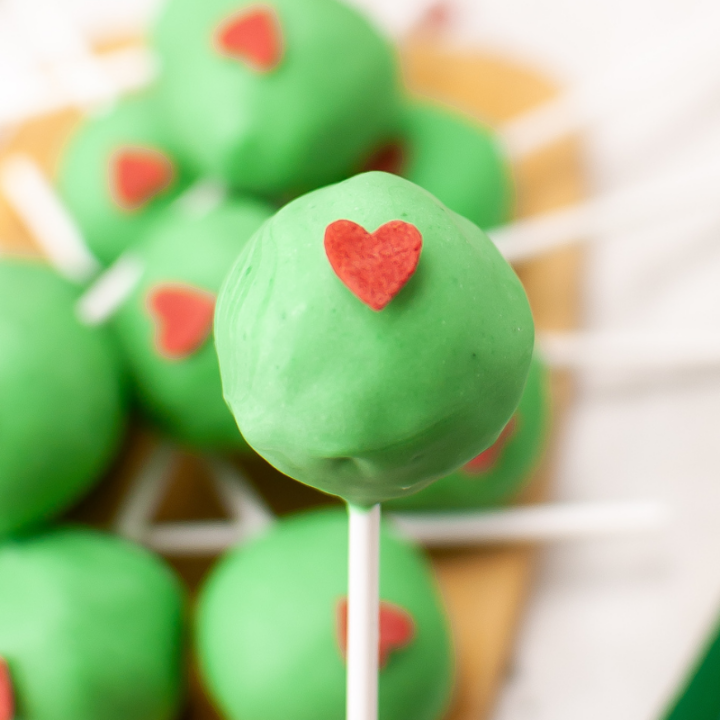 Grinch Cake Pops