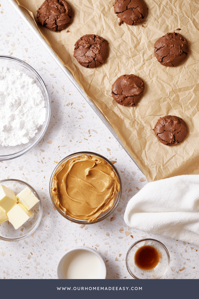 Peanut Butter Filling In Process on table