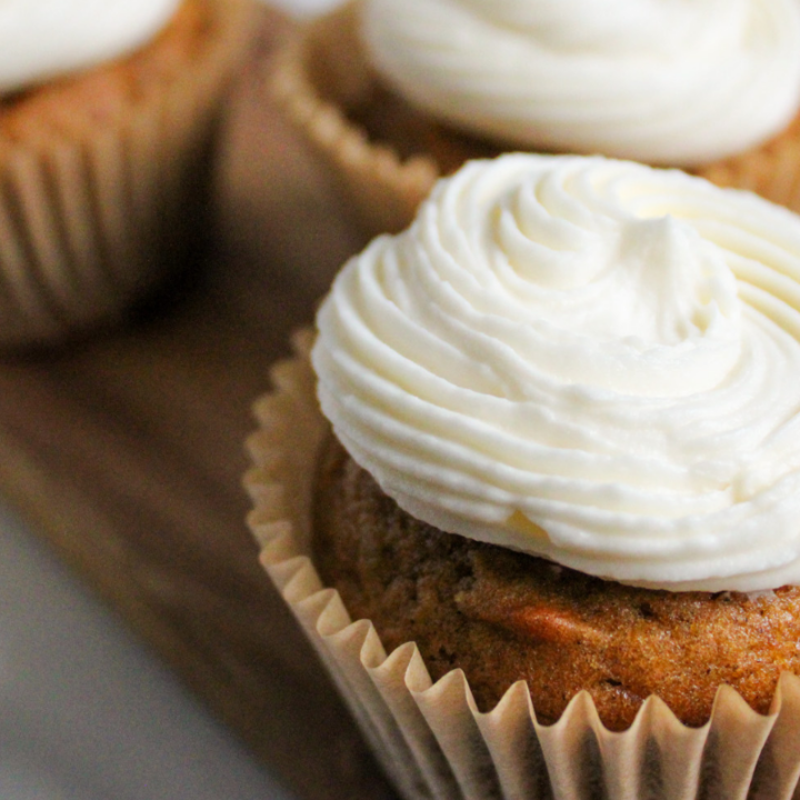 Pumpkin Cupcakes Brown Butter Frosting Finished