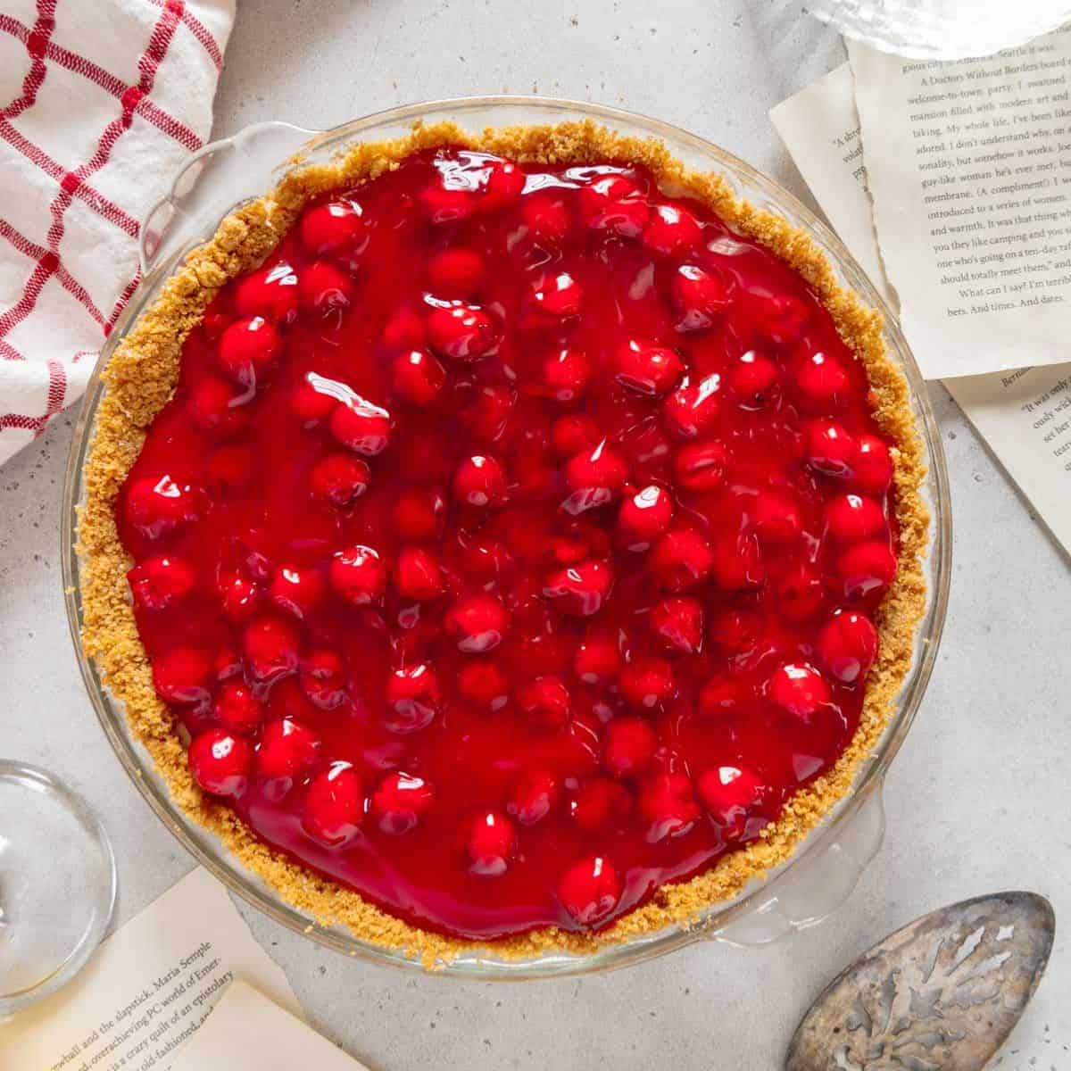 Image for Vegan Cherry Cheesecake (No-Bake Option!)