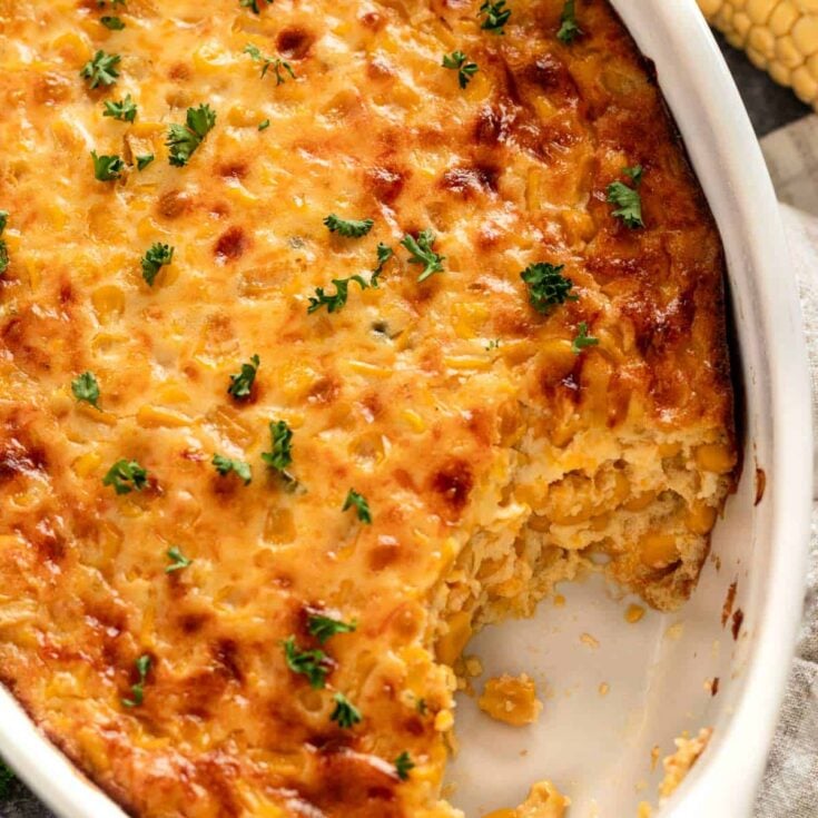 Image for Easy Creamy Corn Casserole (Fresh, Frozen or Canned Corn)