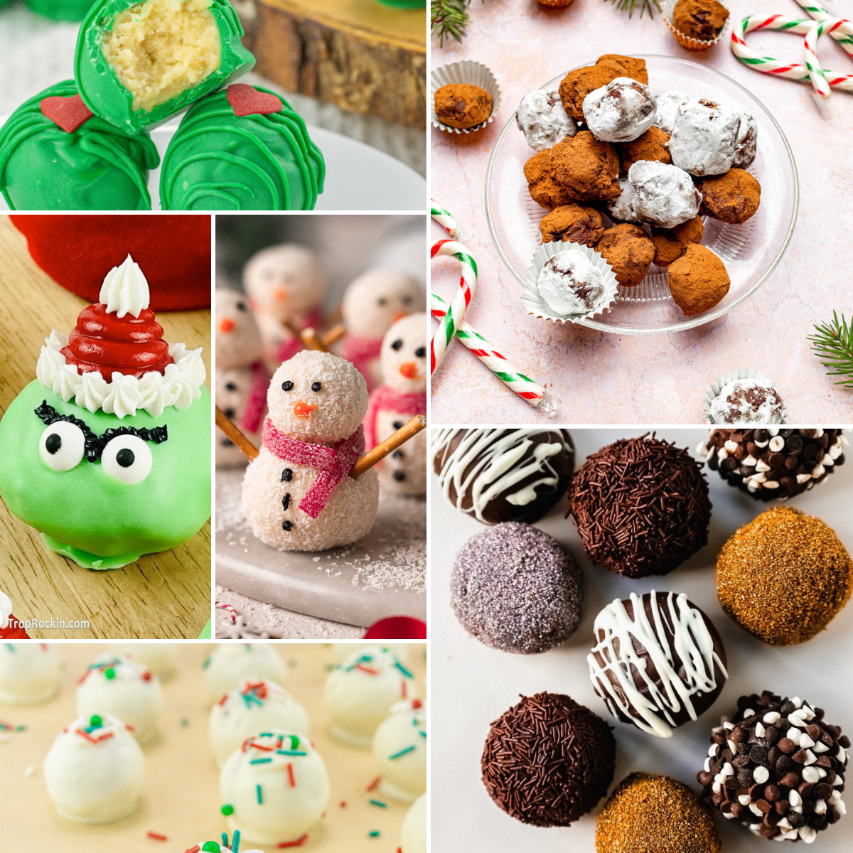 Christmas truffle recipe collage