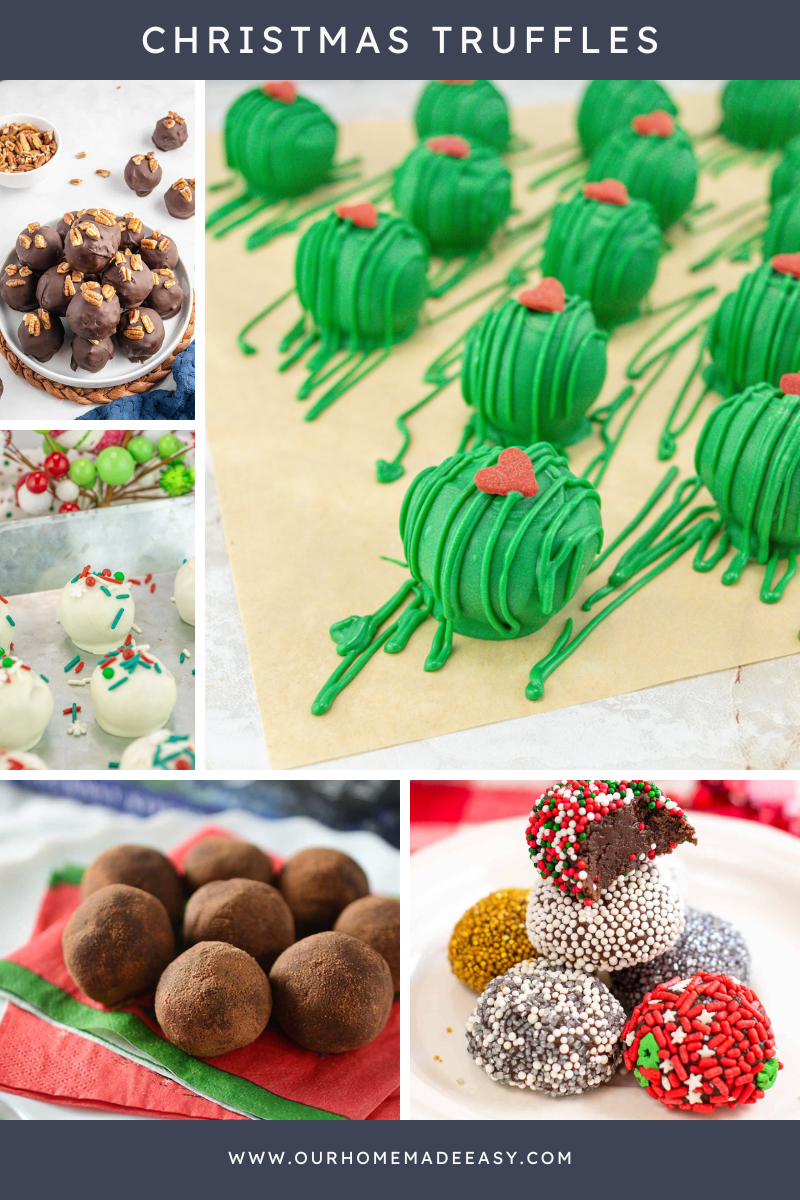 Christmas truffle recipe collage