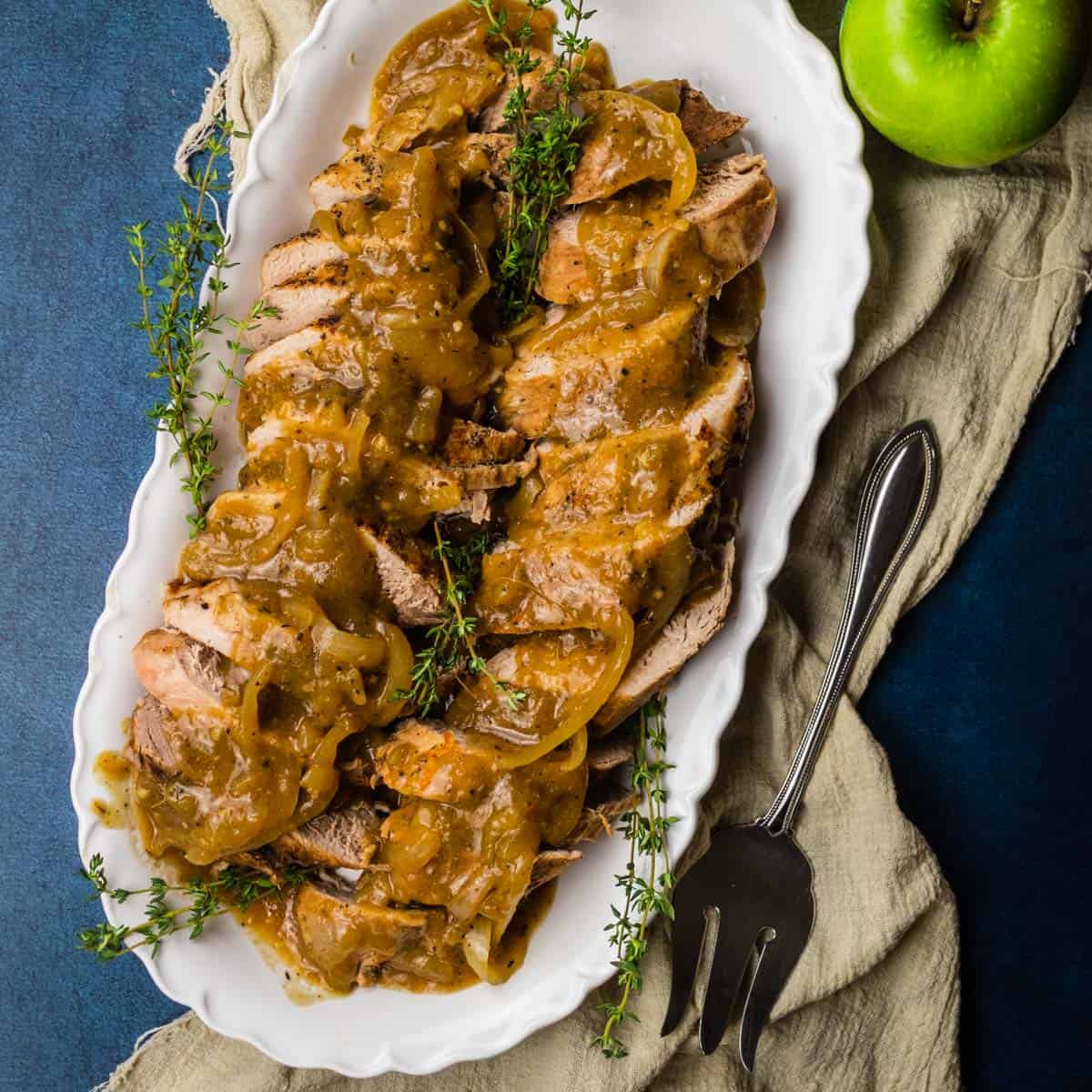 Image for Slow Cooker Pork Tenderloin with Apples