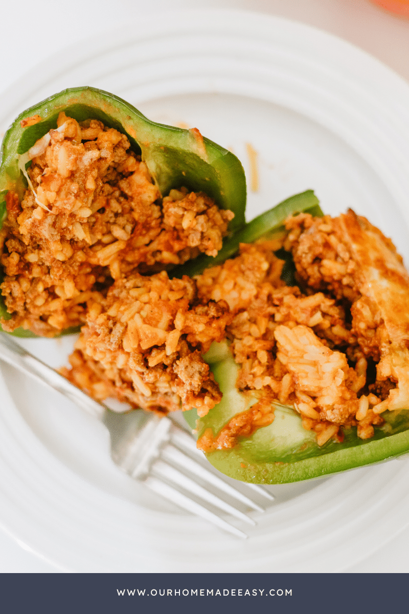 finished stuffed peppers