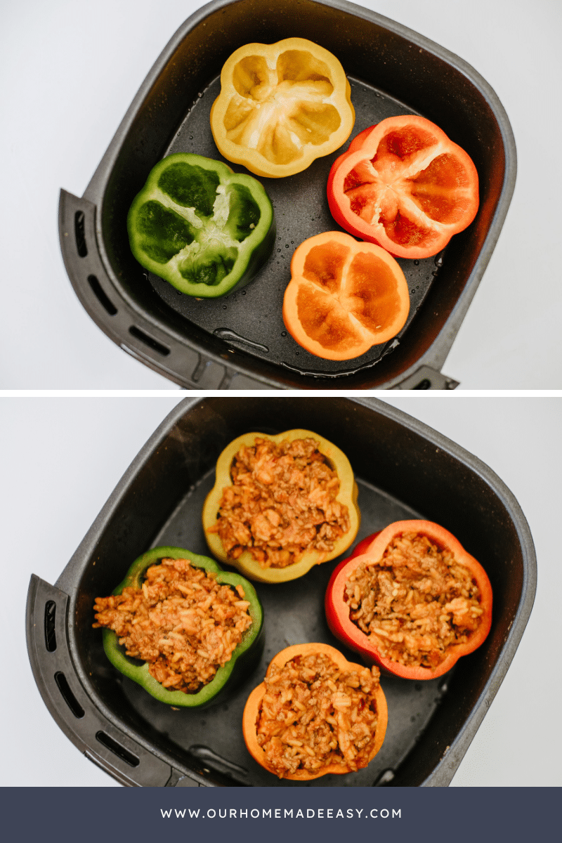 Air Fryer and Stuffed Peppers