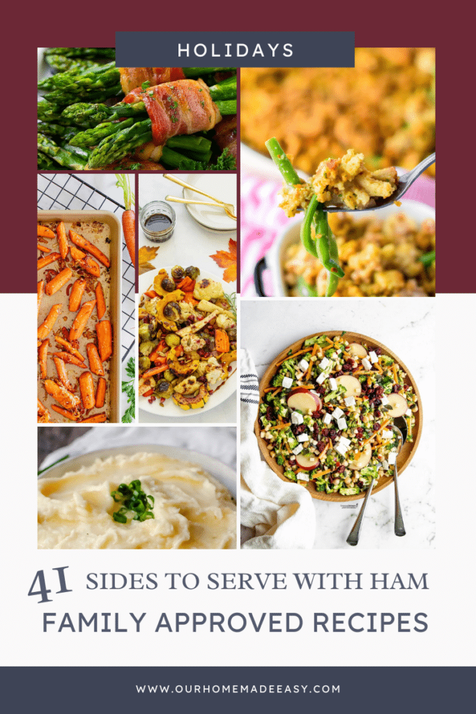what to serve with ham dinner collage