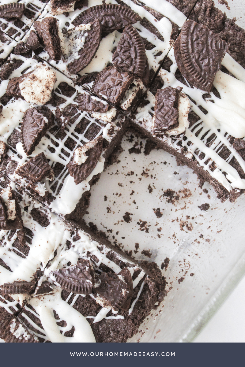 No Bake Oreo Bars In Pan