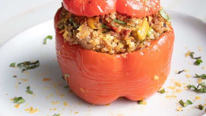 Image for Vegan Stuffed Peppers Lentils
