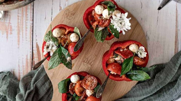 Image for Roasted Red Pepper Caprese Salad