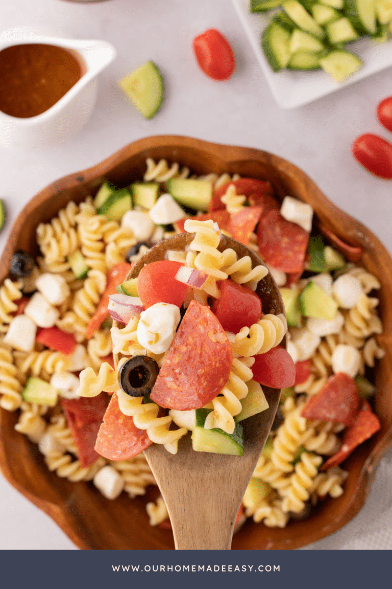 The Easiest Zesty Italian Pasta Salad (Meat and Cheese) – Our Home Made ...