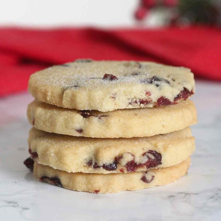 Image for Easy Cranberry Shortbread Biscuits