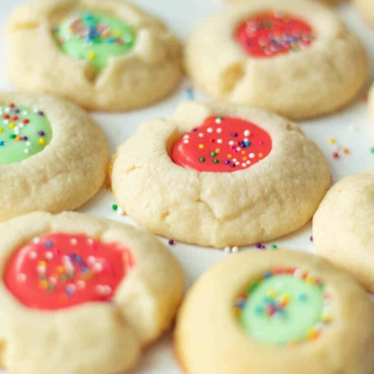 Image for Thumbprint Cookies with Icing and Nuts / Sprinkles