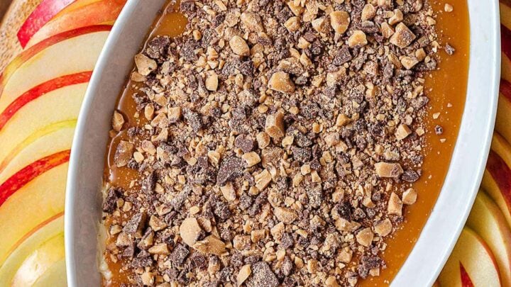 Image for Cream Cheese Caramel Apple Dip with Toffee Bits