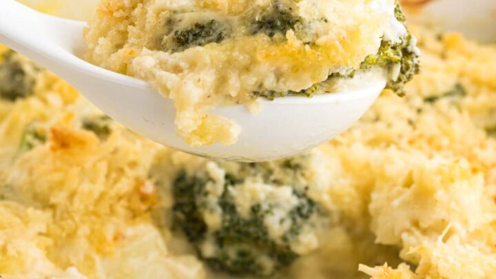 Image for Cheesy Broccoli Cauliflower Casserole (Vegetable Au Gratin)