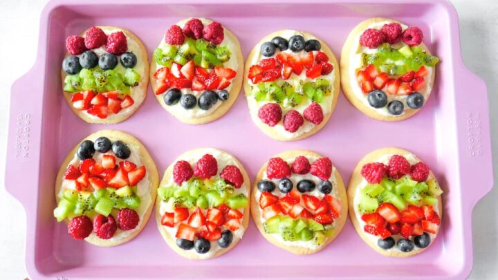 Image for Mini Easter Egg Fruit Pizzas
