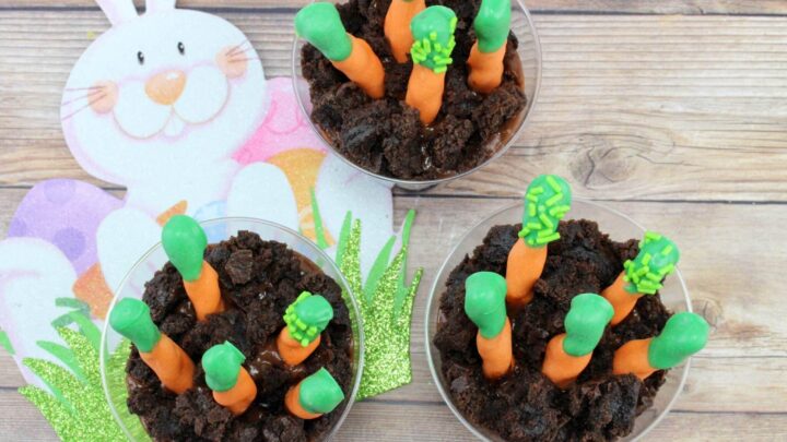 Image for Carrot Patch Pudding Cups: Easter Snack For Kids