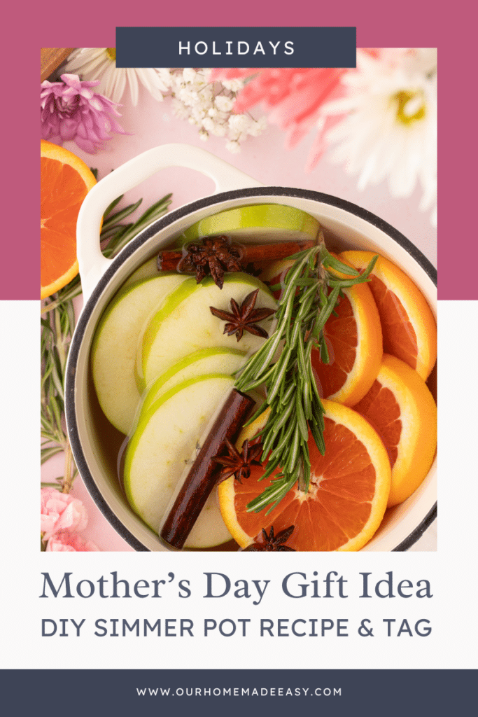 Summer simmer pot with text overlay
