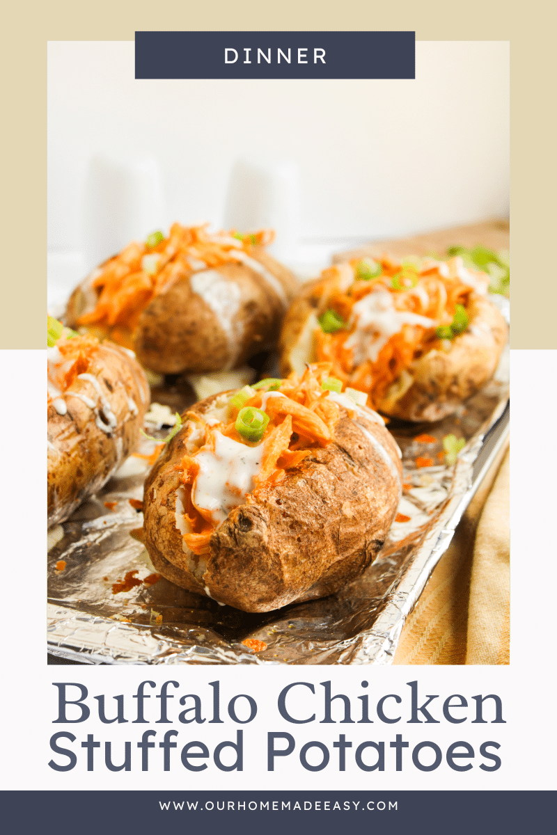 buffalo chicken baked potato with text