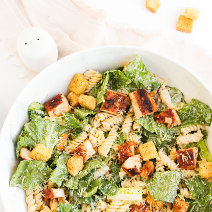 Creamy Chicken Caesar Pasta Salad