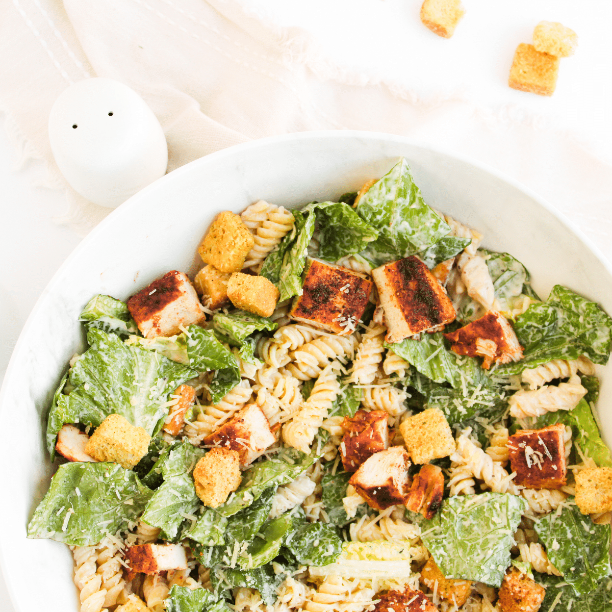  Creamy Chicken Caesar Pasta Salad
