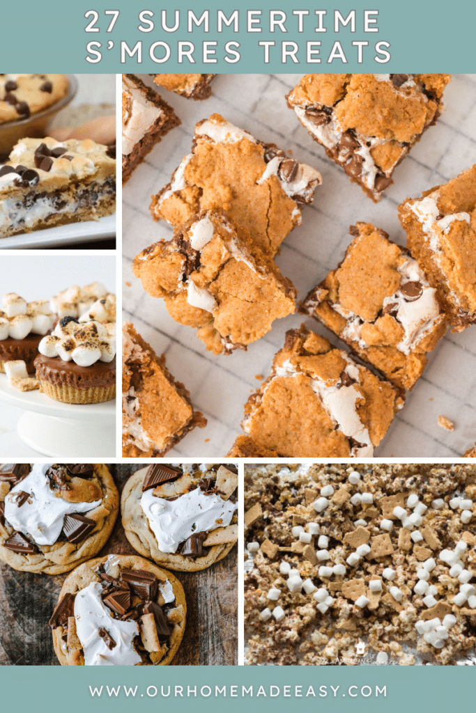 collage of smores treats