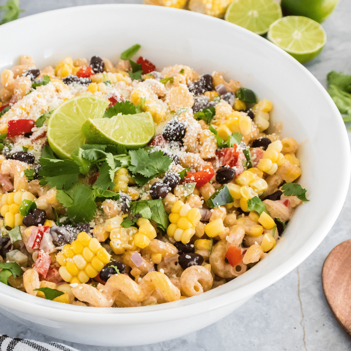 Easy Mexican Street Corn Pasta Salad (Elote Pasta)