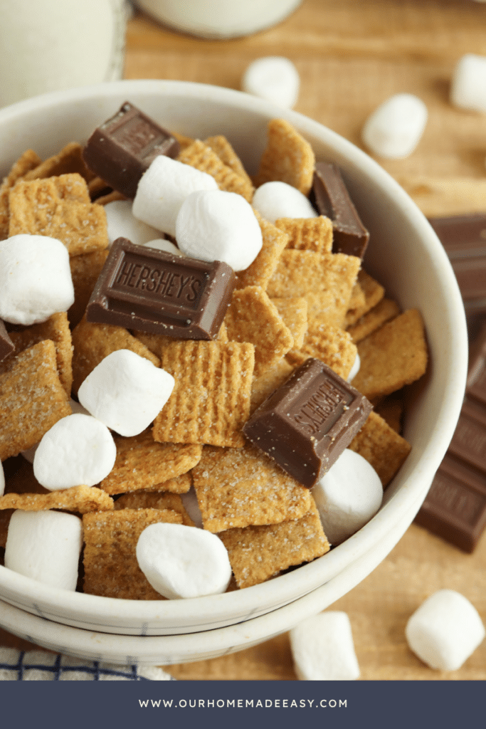 Finished Smores trail mix on table