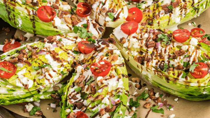 Image for Best Steakhouse Wedge Salad Recipe (with Romaine)