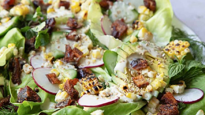 Image for Summer Lettuce Salad With Tahini Dressing