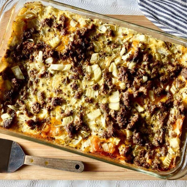 Image for Healthy Egg Strata with Ground Beef