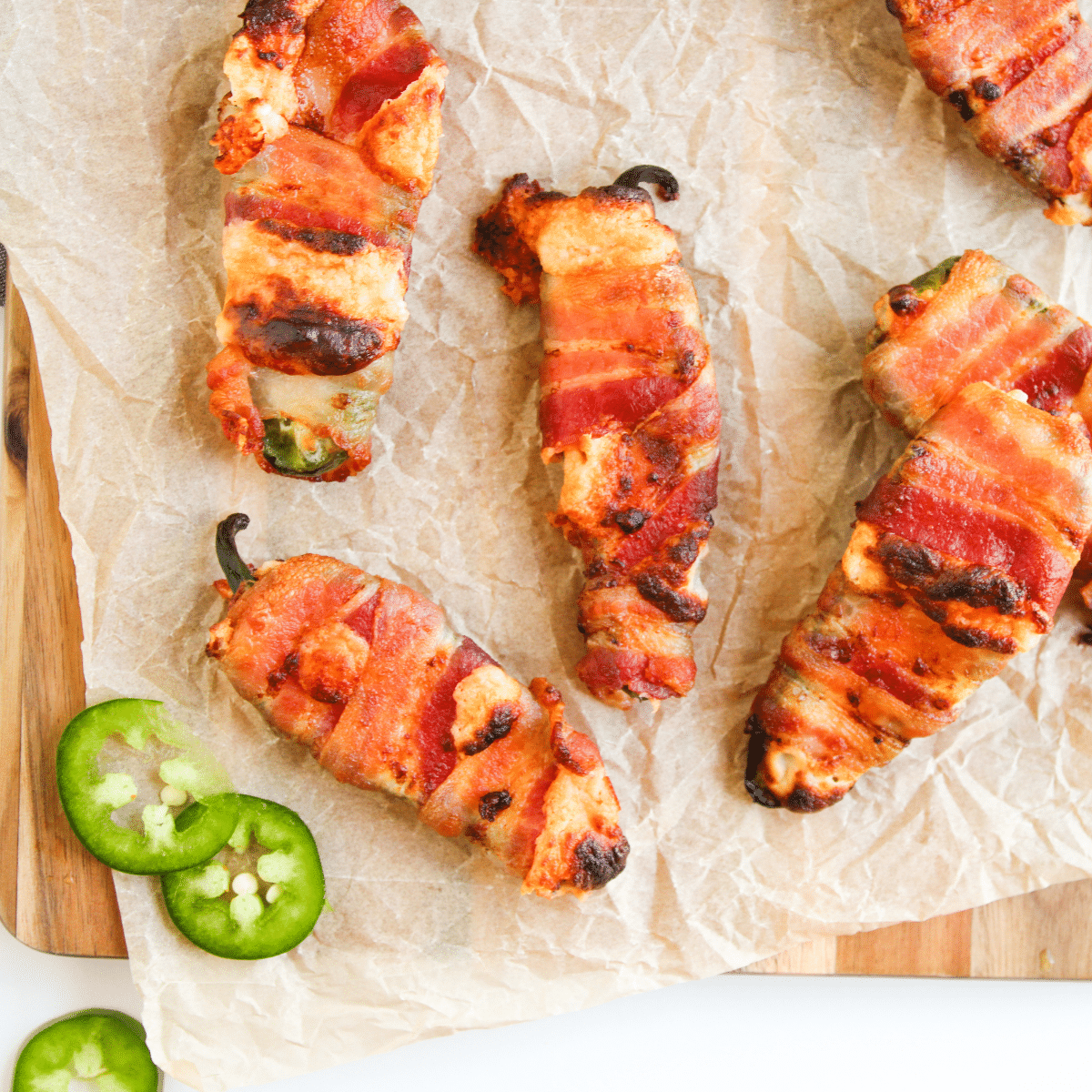 Easy Air Fryer Bacon Wrapped Jalapeño Poppers