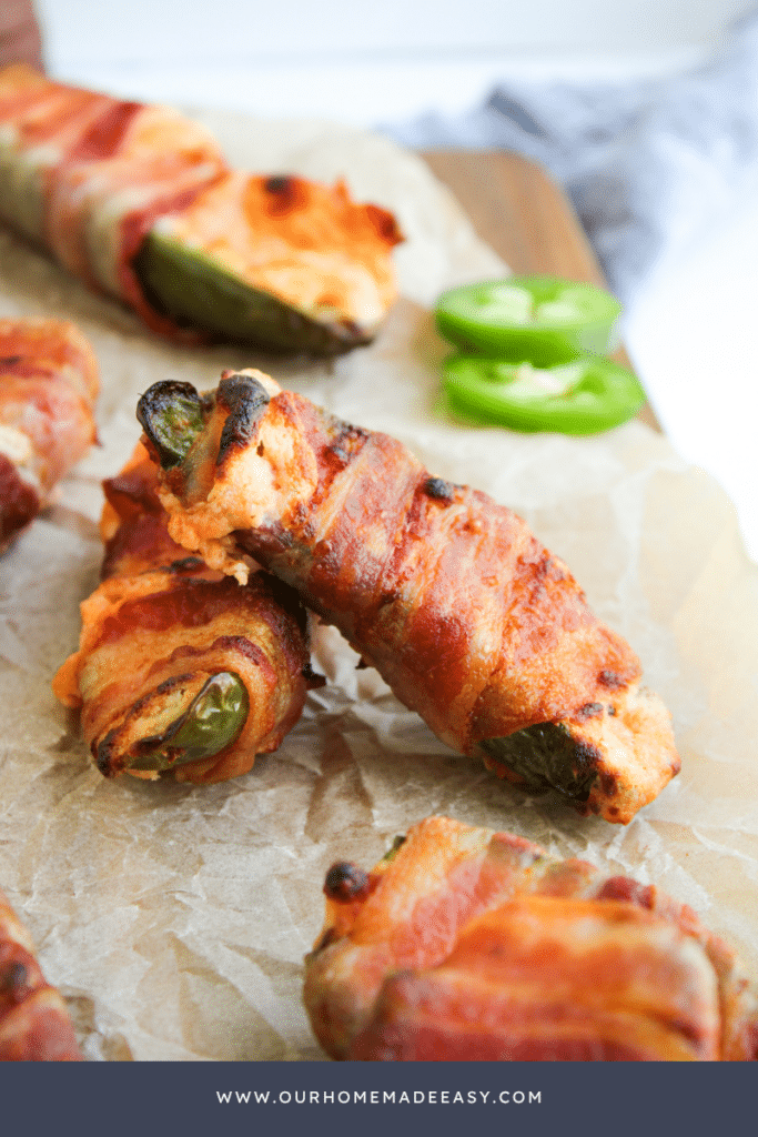 finished bacon wrapped air fryer jalapeno poppers