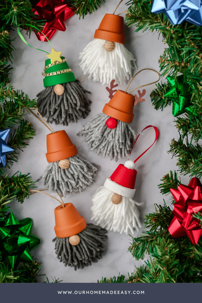 finished DIY gnomes