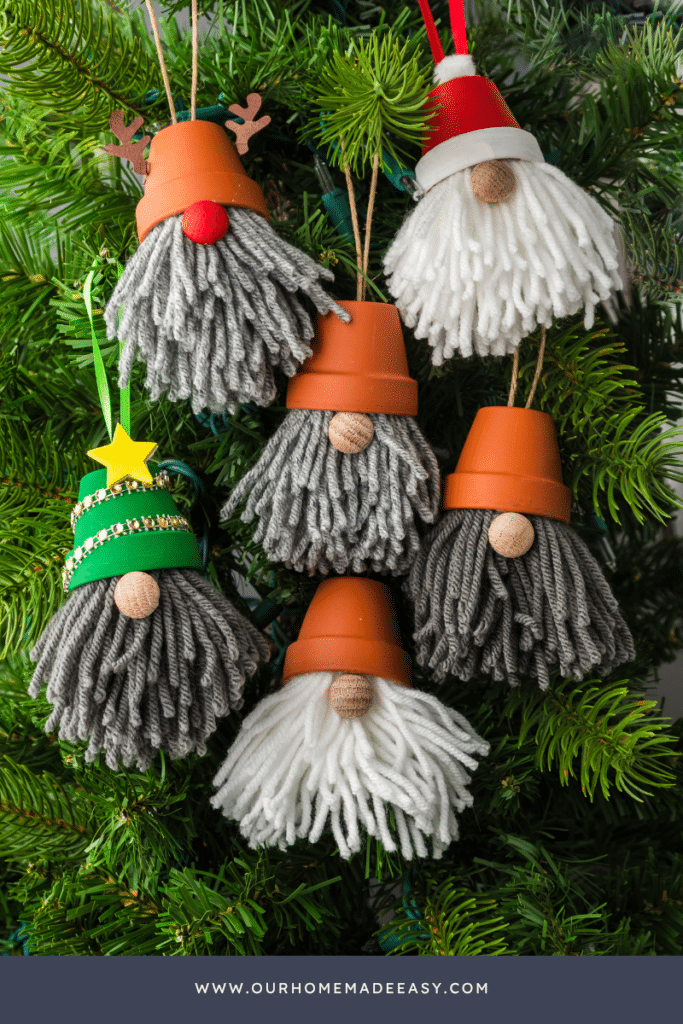 cute gnome Christmas tree ornaments