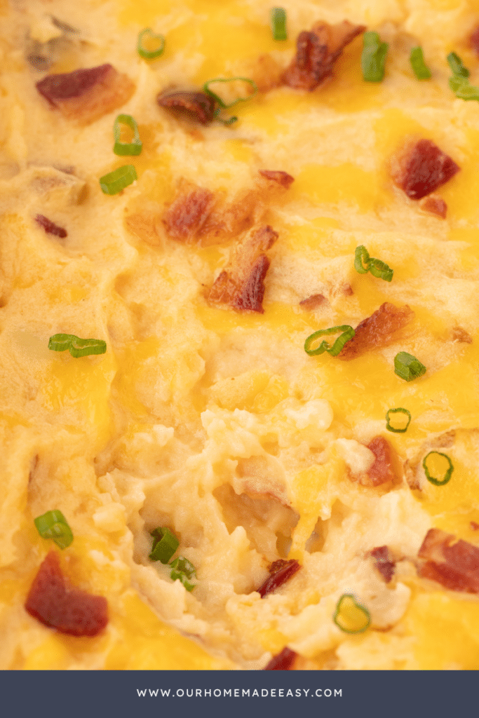 cheesy mashed potato casserole finished