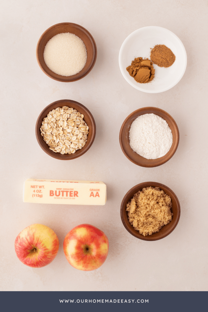 slow cooker apple crisp ingredients