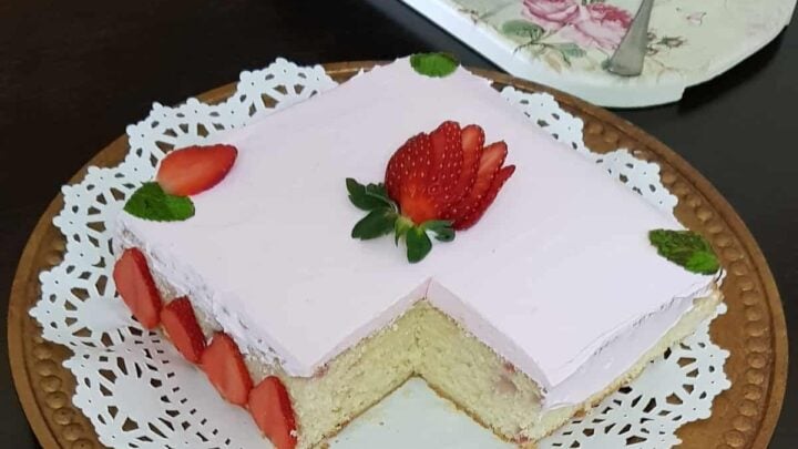 Image for Fresh Strawberry Cake Recipe