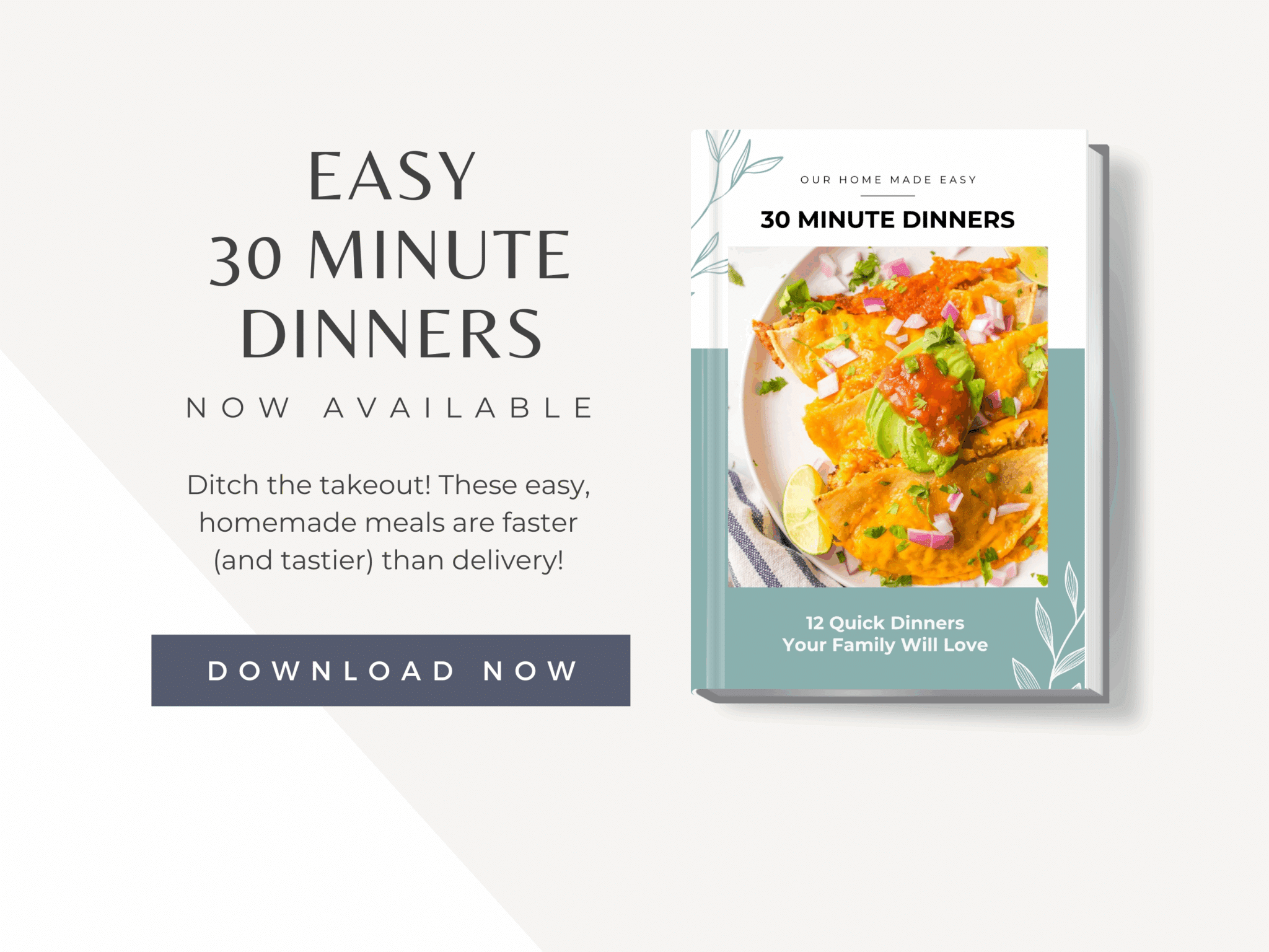 30 minute dinners graphics