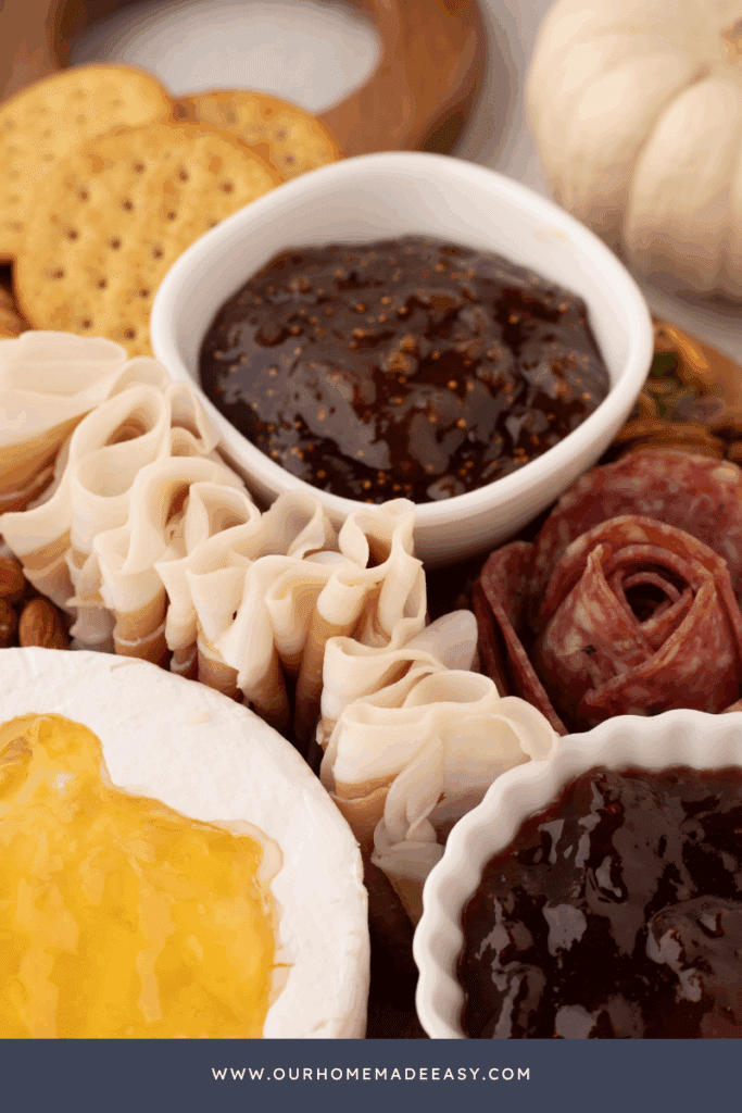 close up of meat and cheeses