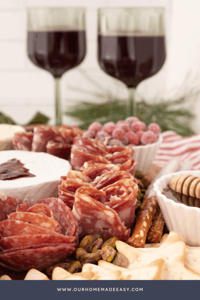 finished salami meat cheese appetizer 