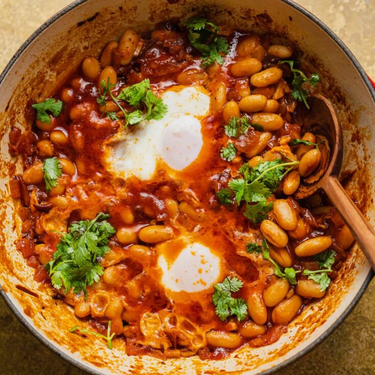 Image for Easy Breakfast Beans and Eggs (One-Pan Recipe)
